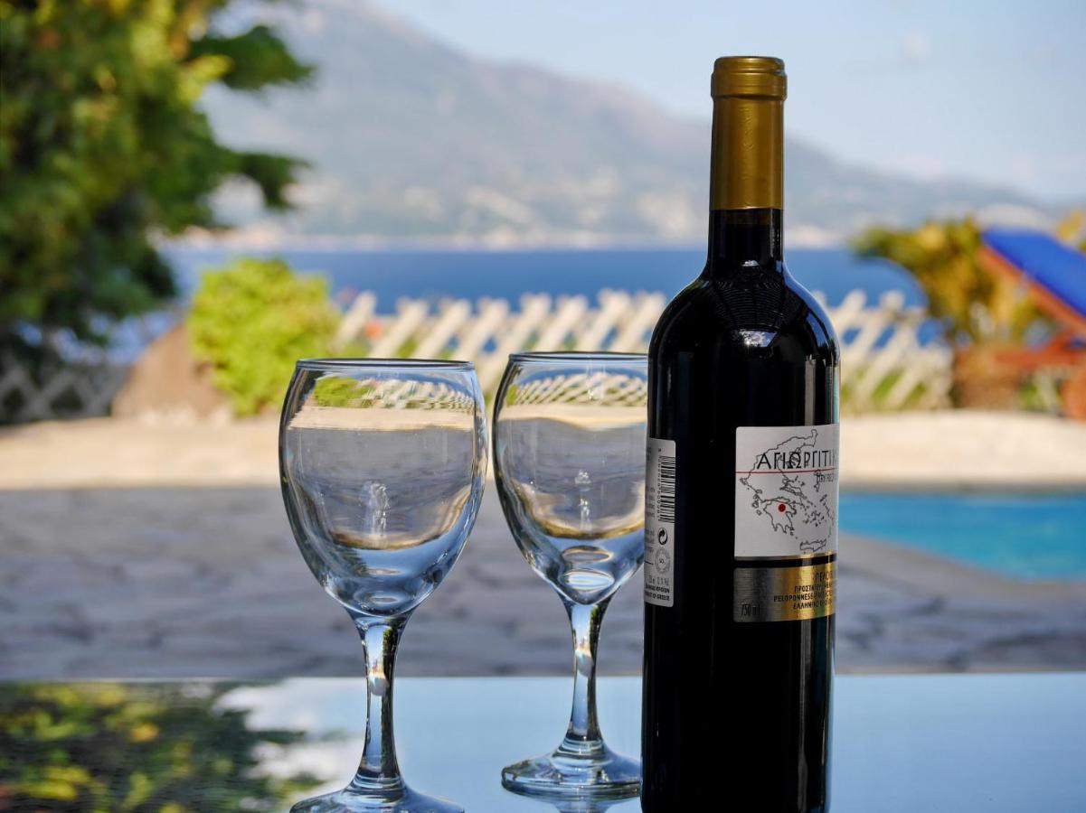 Villa Afroditi, Spartia, Kefalonia Livathos  Buitenkant foto